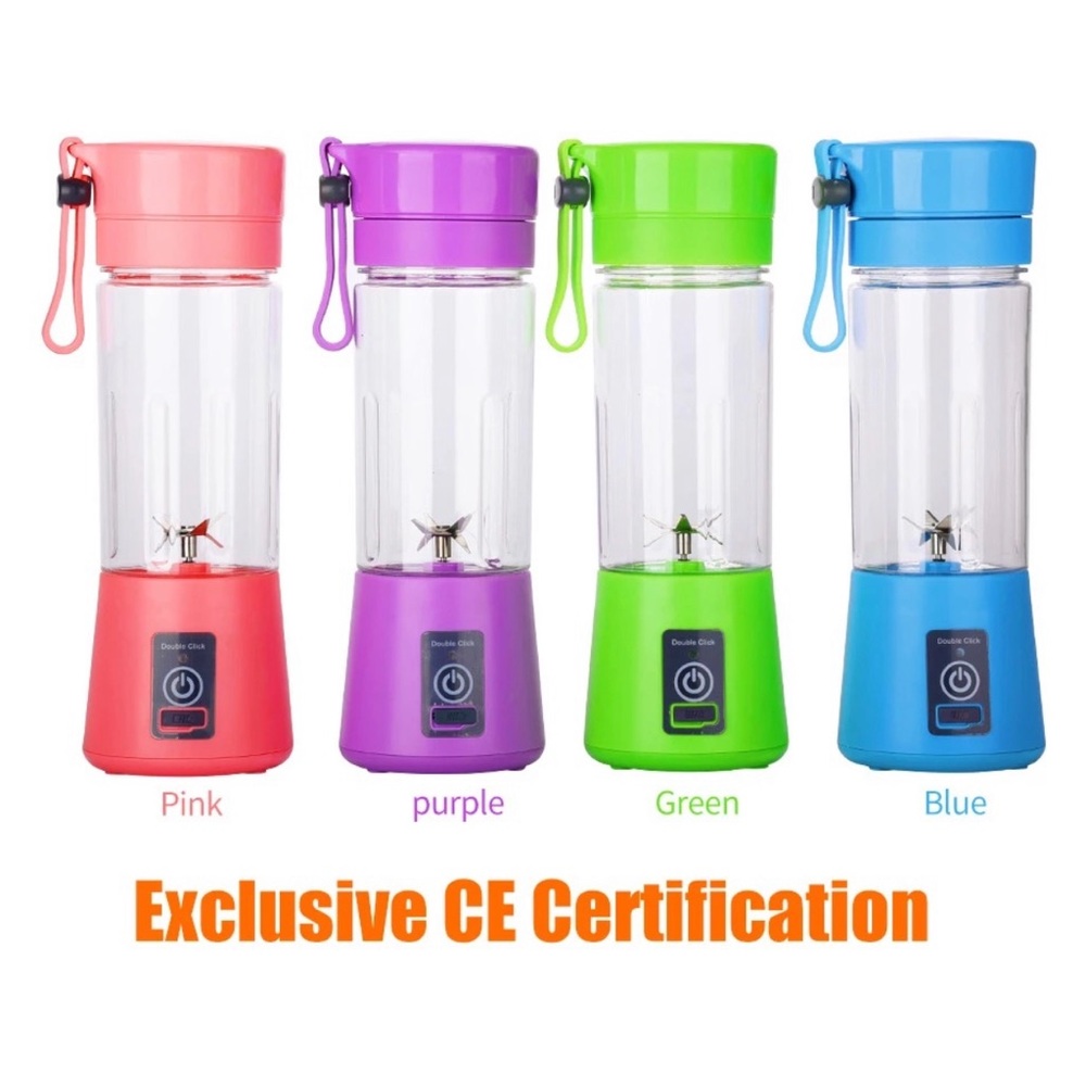 380ML Portable Personal Mini Juicer Cup USB Rechargeable Blender Smoothie Mixer